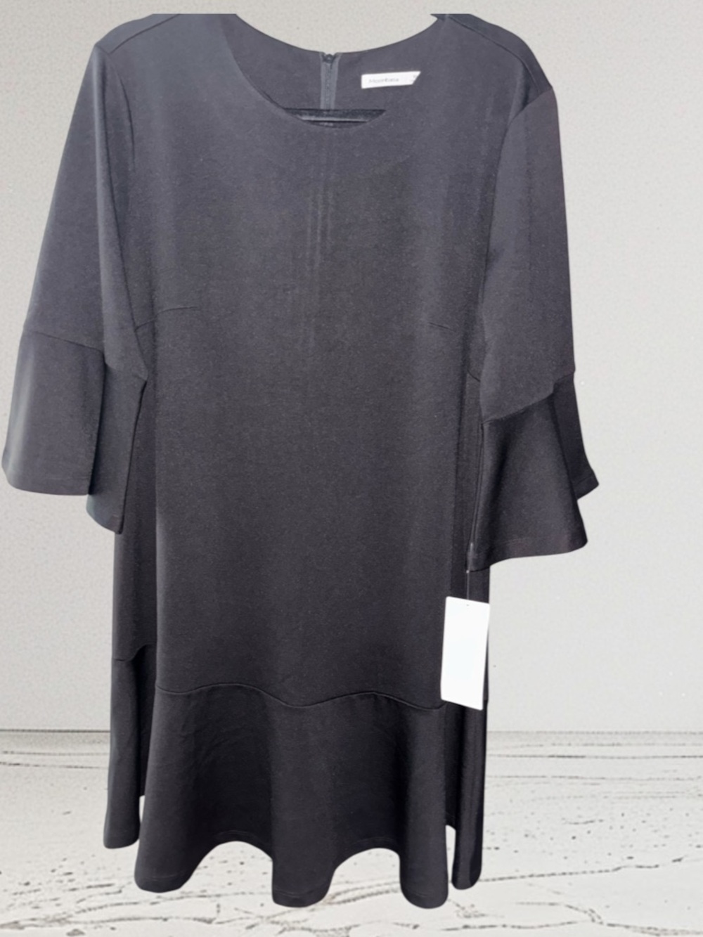 Moonbasa Black LS Dress, NWT, P2P:22”, L:38” - Picture 5 of 14